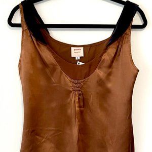 Stunning Camisole Top Twinkle by Wenlan 100% Silk Copper & Velvet Purple - Sz 6